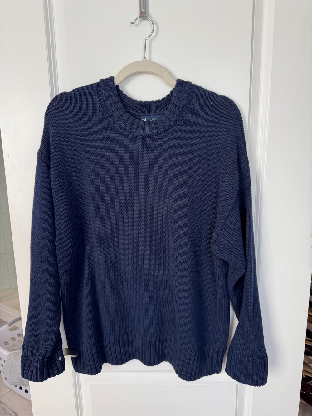 GAP 100% cotton oversize crew neck sweater